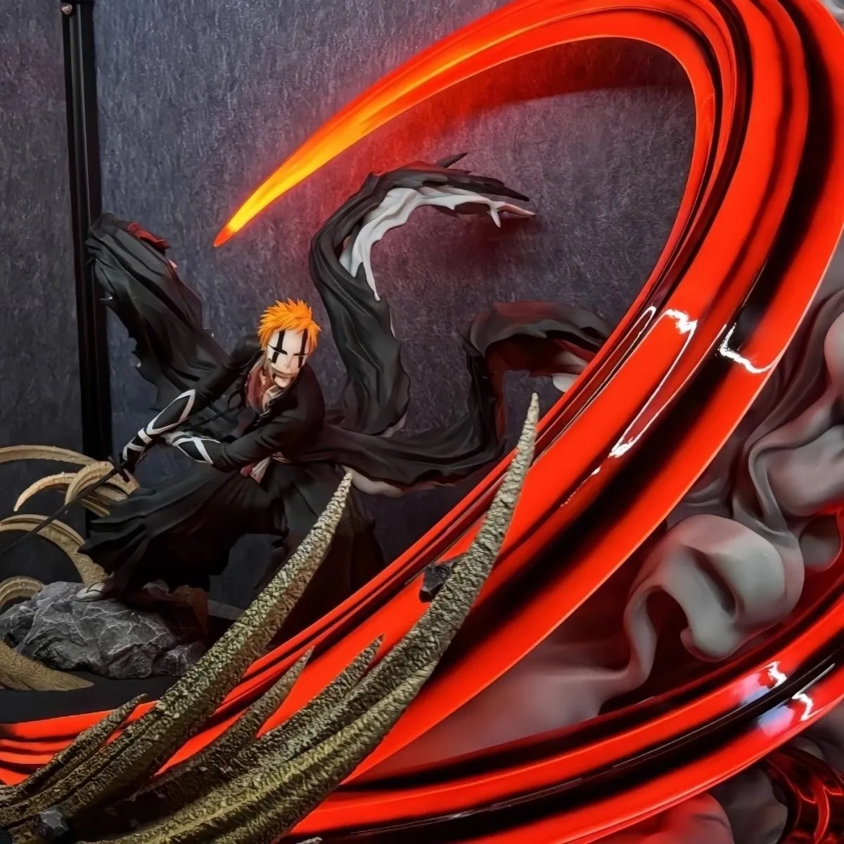 Фото Светящиеся фигурки Bleach Kurosaki Ichigo Gk, модель аниме, полумесяц, небо, фигурка Ичиго, модель, коллекционные украшения, игрушки, подарки №4