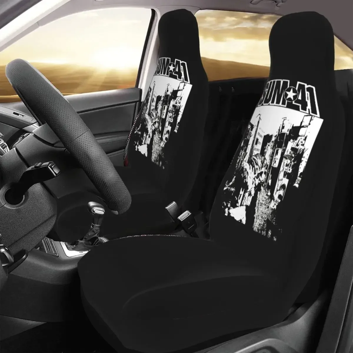 Фото Sum41 War Funda универсальный для asiento coche Four Seasons para SUV Punk Music Funda para asiento automóvil Caza poliéster №3