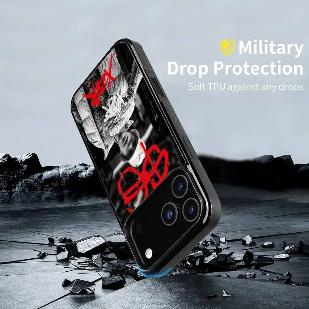 Фото Чехол для телефона Singer S-Sfera E-Ebbasta для iPhone 17, 16, 15, 14, 13, 12, 11 Pro Xs Max Mini Plus Celulares Hard Funda №5