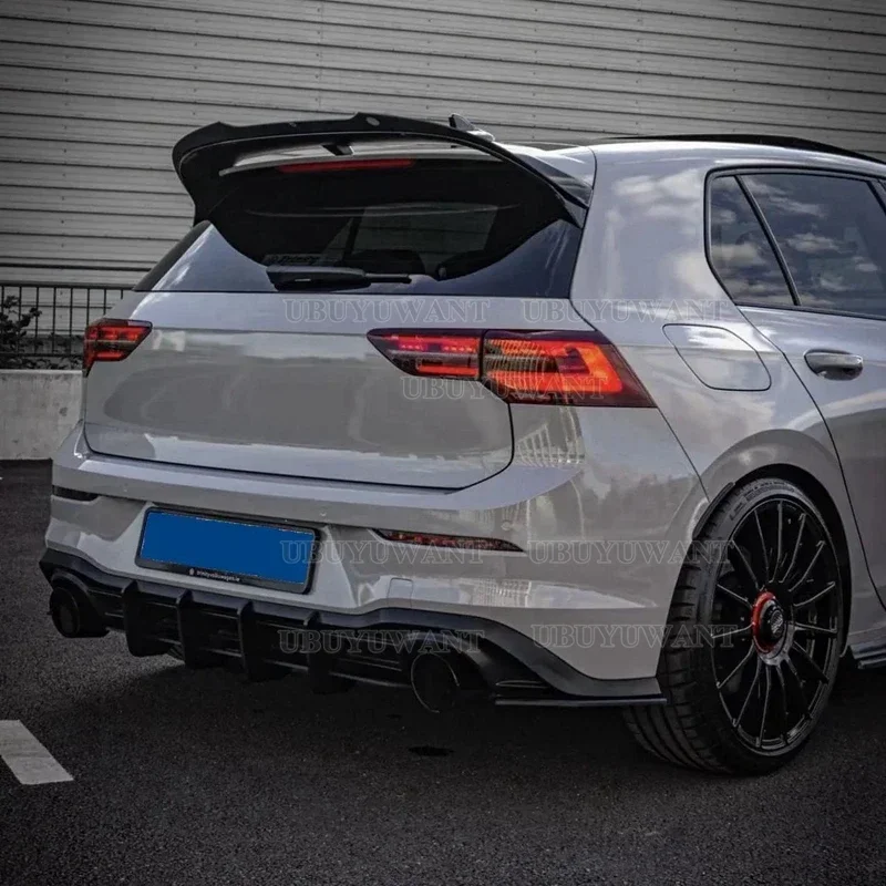 Фото Задний спойлер на крышу для VW Golf MK8 Golf 8 GTI GTD R 2020 2021 2022 2023, автомобильное крыло, глянцевый черный ABS, комплект кузова, аксессуары для тюнинга №4