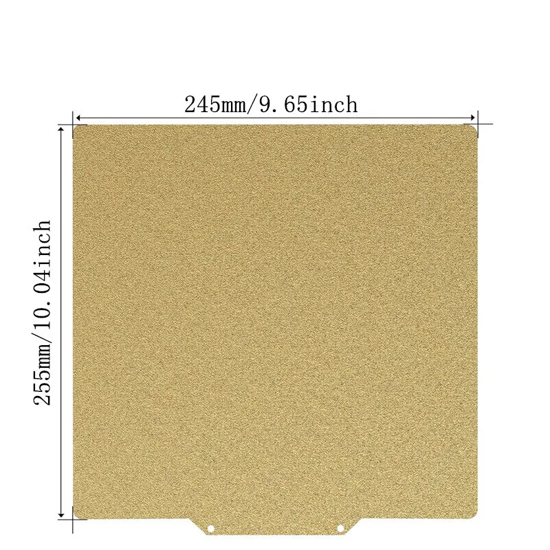 Фото Встроенная пластина PEI для горячей кровати Ender-2/Ender-3/CR-6 SE/Ender-5 Plus, двусторонняя текстурированная гибкая пружинная стальная печатная кровать PEI №2