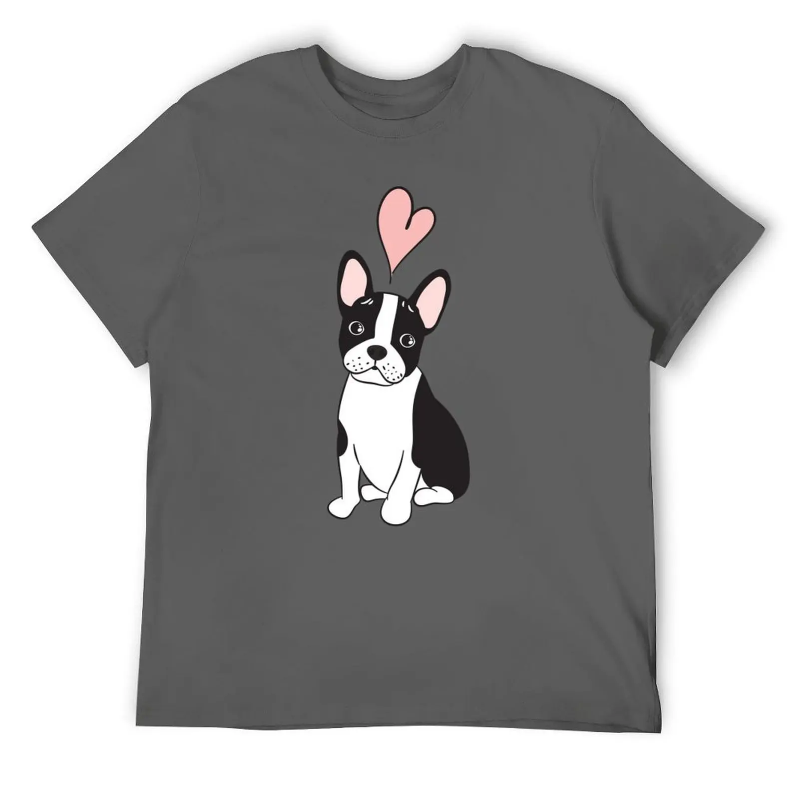 Футболка LOVE Black Frenchton Boston Terrier French Bulldog Mix 3, рубашка на заказ для мальчиков, однотонные белые футболки с животным принтом для мужчин