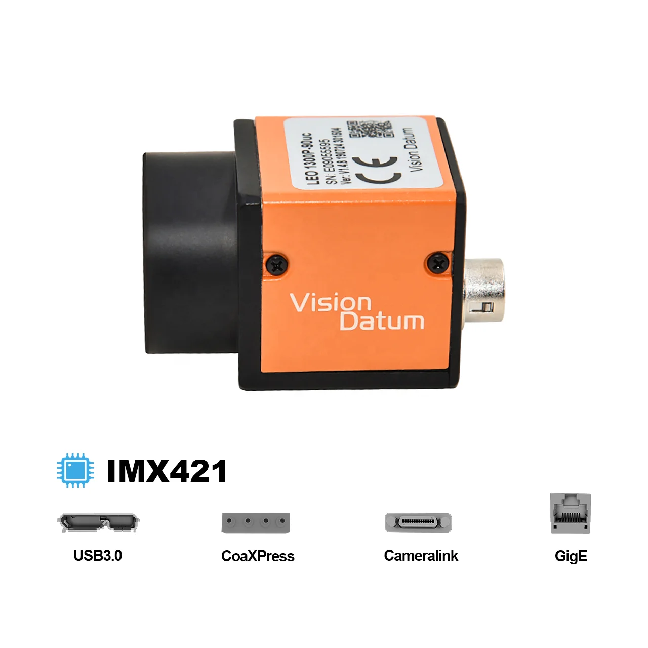 Высокоскоростная передача данных IMX421 High Frame 120fps CMOS GenICam C-mount USB3 Промышленные камеры для спортивного анализа
