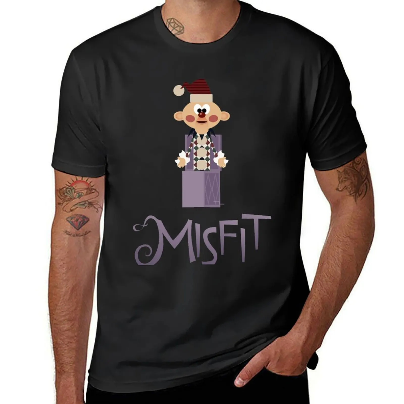 Футболка Misfits-ли в коробке, большие размеры, мужские спортивные футболки с животным принтом, большие и высокие футболки для фанатов