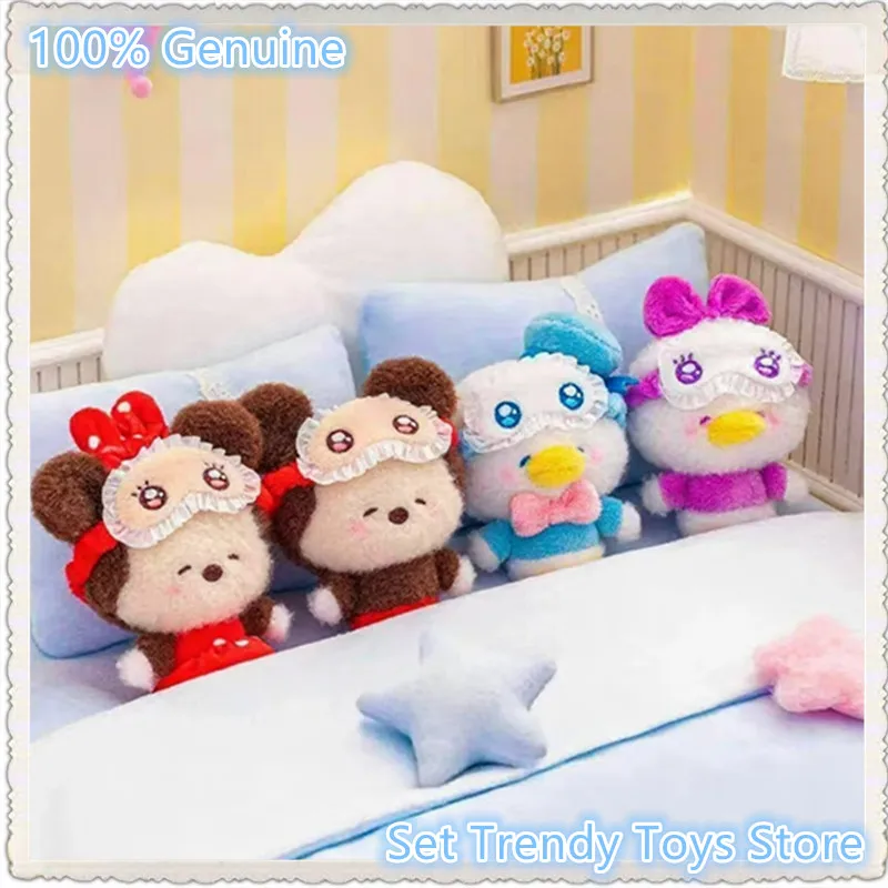 Toptoy Disney Squinting Eye Пижамная серия Слепая коробка Коллекционные куклы Стич Джуди Ник Таинственная коробка Модная игрушка-сюрприз для девочек