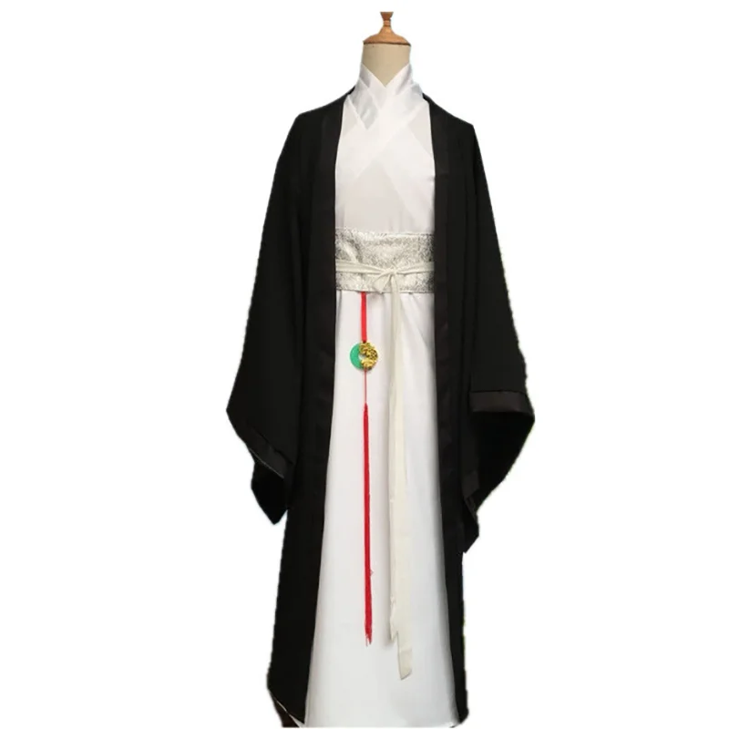 Фото Размера плюс 3XL мужской китайский Hanfu карнавал и Хэллоуин Косплей Костюм древнего ханьфу Белый Синий Черный Женский Большой размер 2XL №4