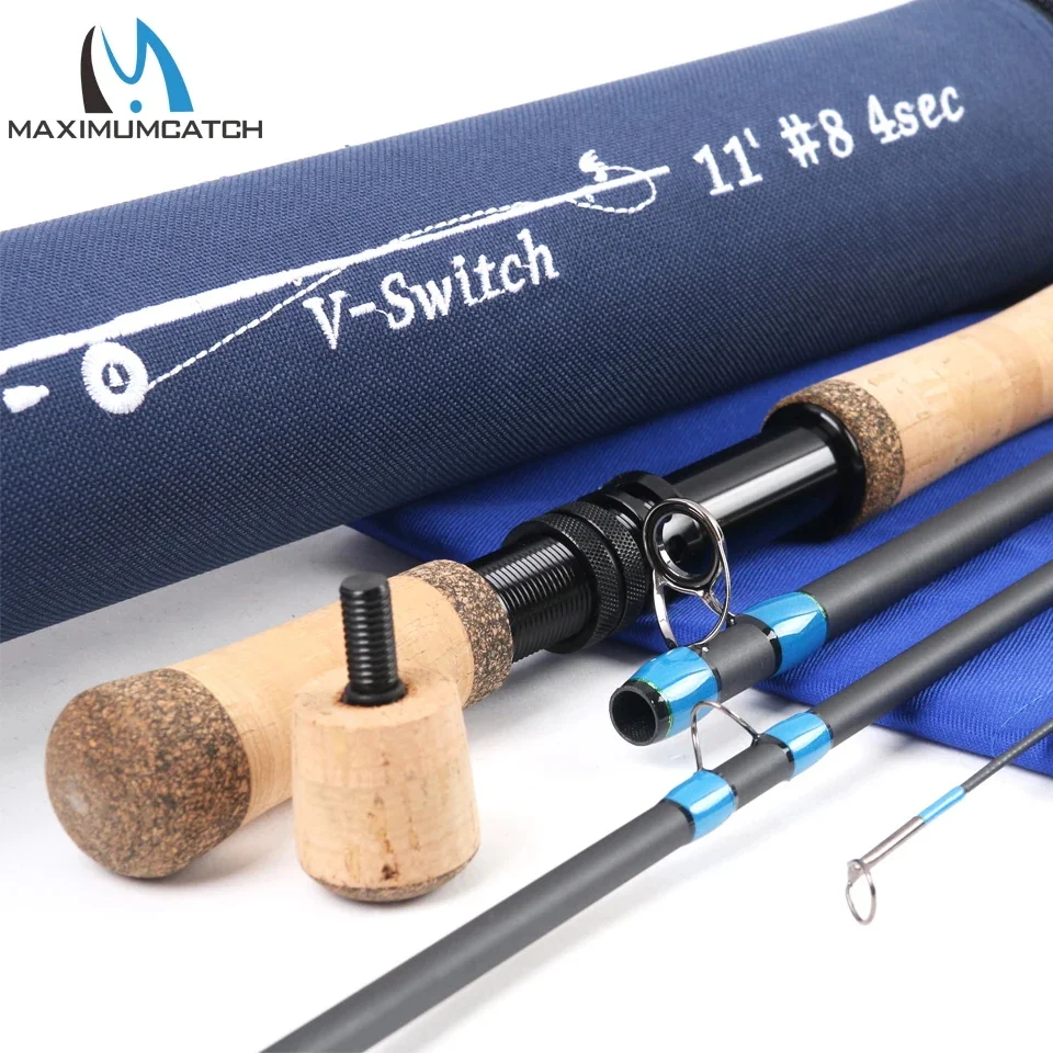 Maximumcatch Switch Fly Rod 10'6''/10'9''/11 '/11'6'' 4-9 WT с переключаемыми боевыми бутсами с трубчатой удочкой