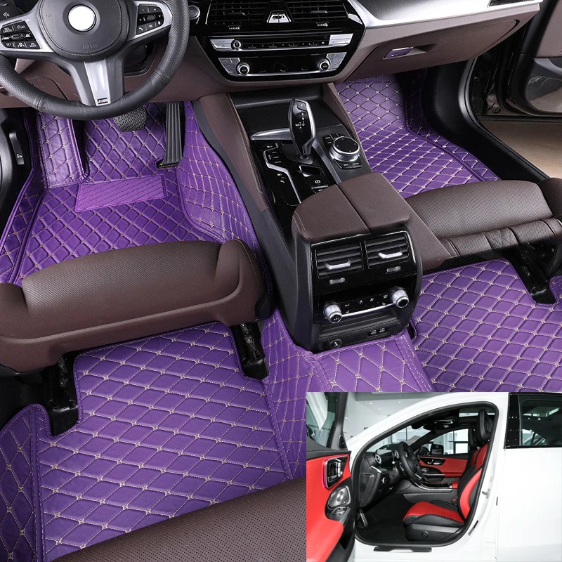 Индивидуальные автомобильные коврики для Citroen C2 2006-2013 Citroen C4 Aircross 2018-2022 C4 PICASSO 2014-19, аксессуары для деталей интерьера