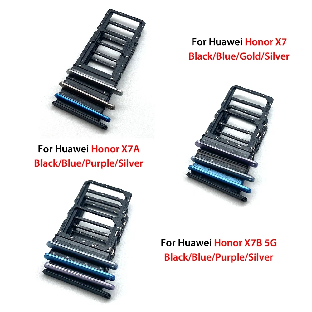 Фото Лоток для SIM-карты, держатель слота, адаптер, аксессуары для Huawei Honor X7 X7A X7B X7C, запасные части №2