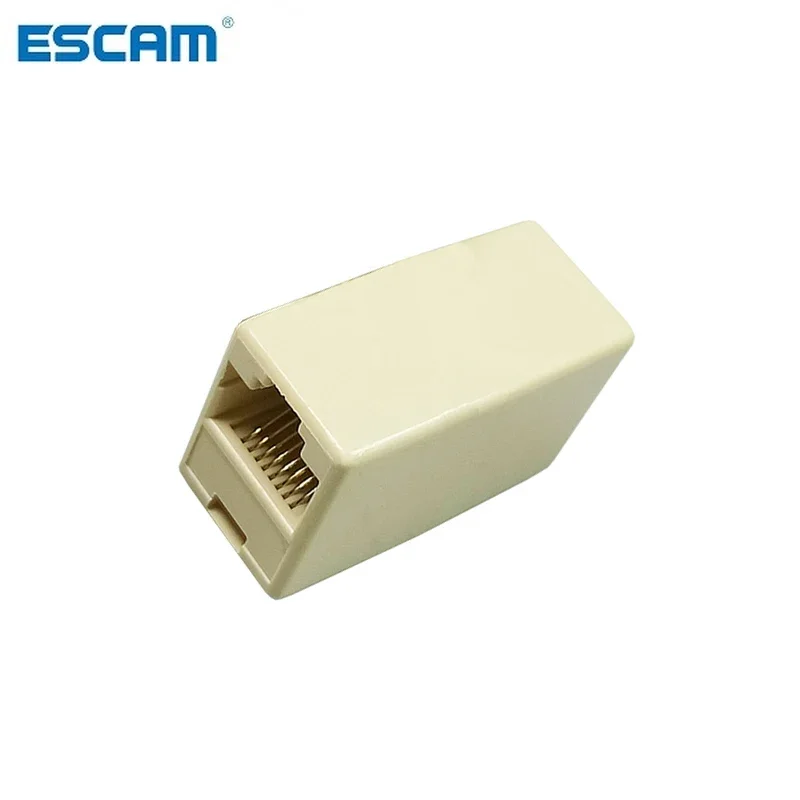 Фото ESCAM CAT5 CAT5e Ethernet-адаптер 8P8C RJ45 Разъем Сетевой удлинительный кабель-адаптер для Ethernet-кабеля «мама-мама» №2