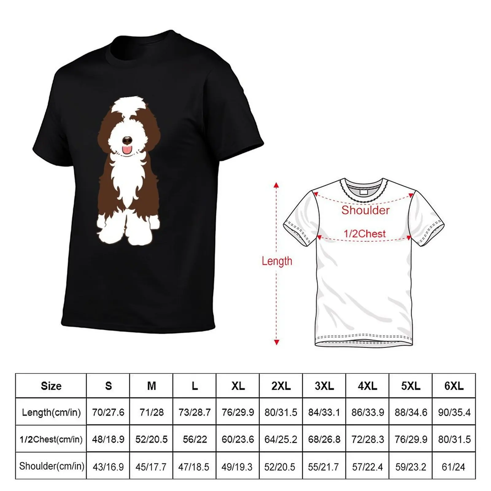 Футболка LOVE Chocolate and White Aussiedoodle, черная хлопковая футболка, однотонная мужская упаковка, футболки для мужчин, футболки с рисунком (art.: 3920d25a2d642) - 3920d25a2d642