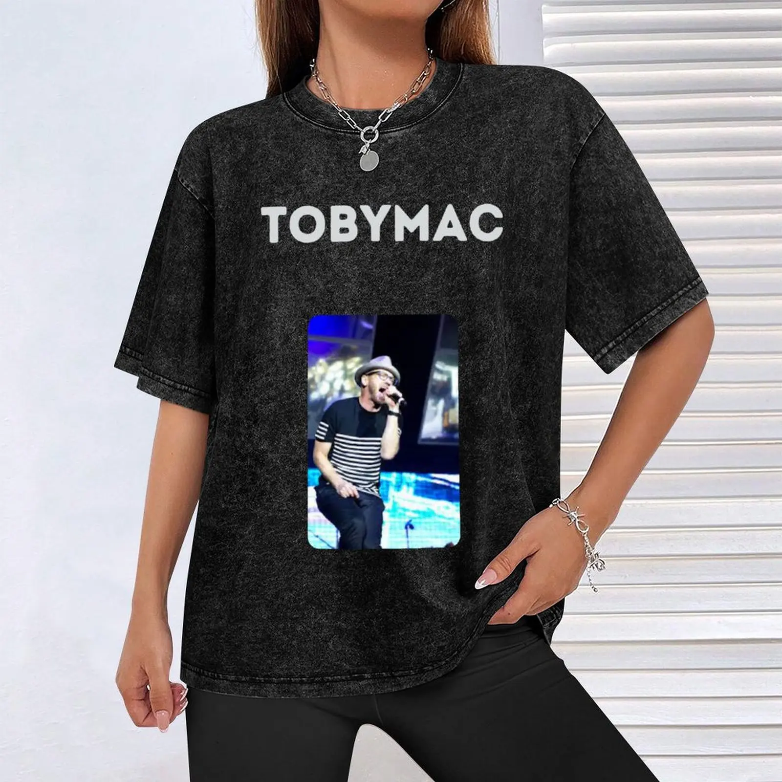 Фото Футболка tobymac, винтажные футболки, таможенный дизайн, ваши собственные черные футболки для мужчин №4