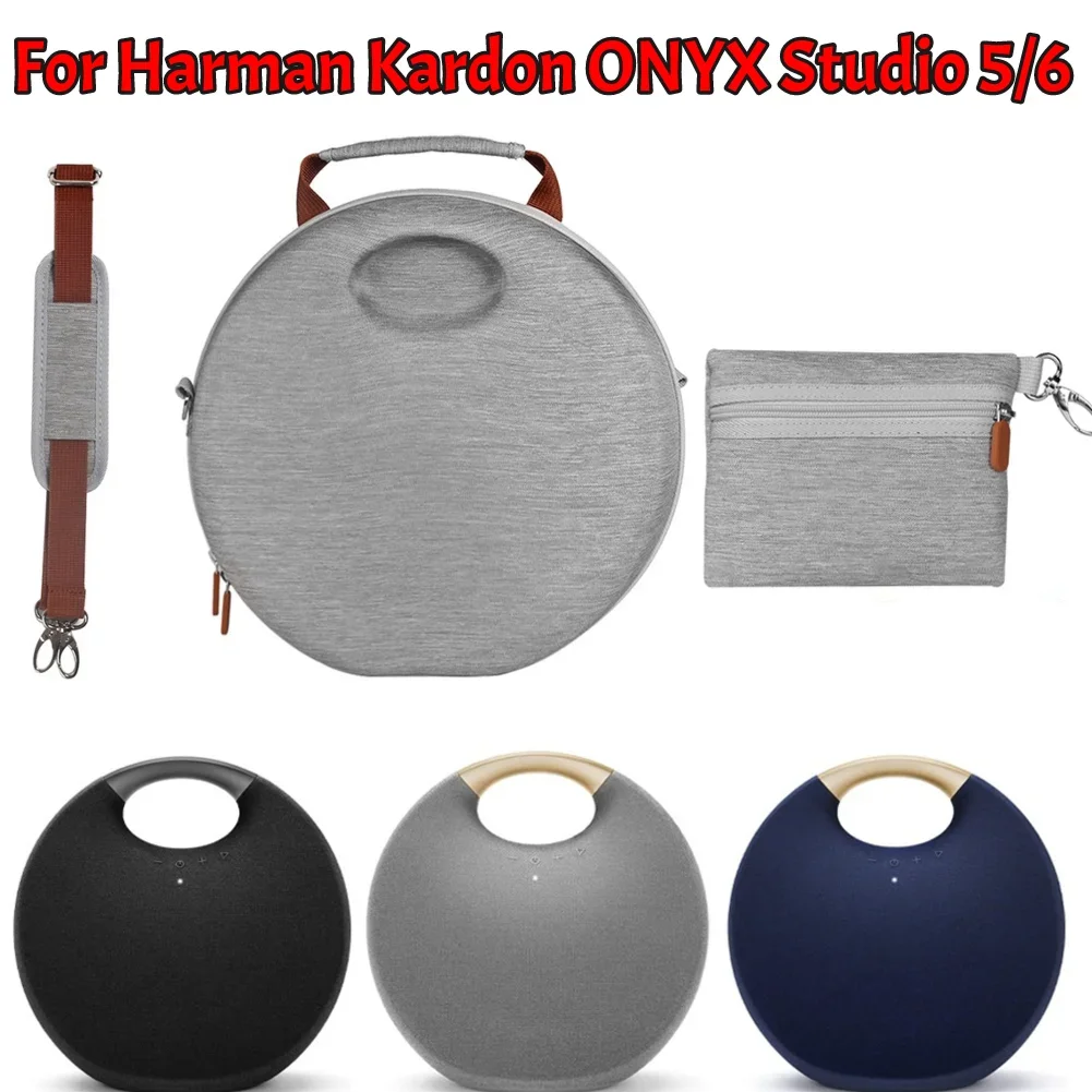 Портативная тканевая сумка для динамика с дизайном молнии для Harman Kardon Onyx Studio 5 и 6 беспроводных Bluetooth-колонков