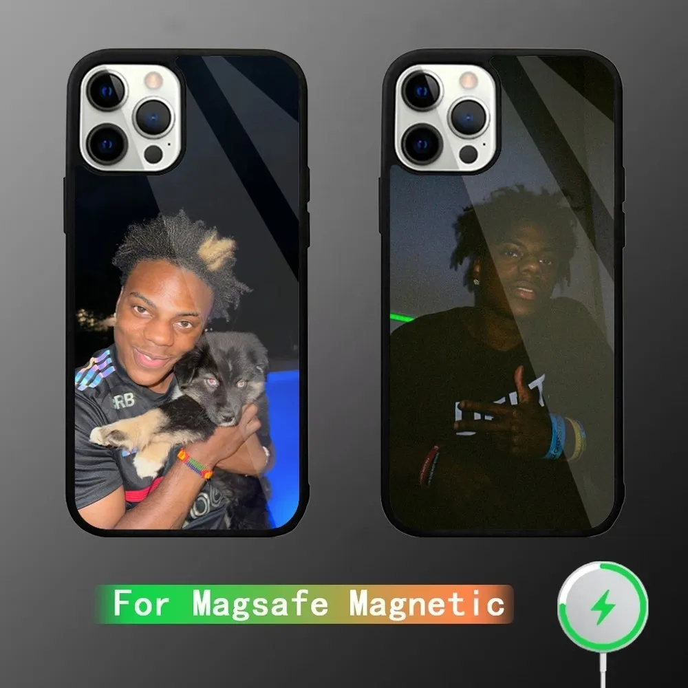Забавный Чехол I-IShowSpeed для телефона iPhone 15,14,13,12,11,Plus,Pro,Max Mini Magsafe, магнитная Беспроводная зарядка