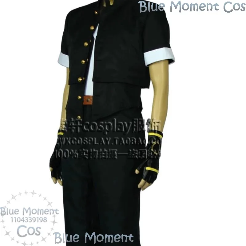 DY20Kyo Kusanagi Косплей Костюм Парик Король Кио Истребитель Черный Костюм Игра KoF RolePlay Мужской Истребитель Классический Мужской Наряд Хэллоуин P