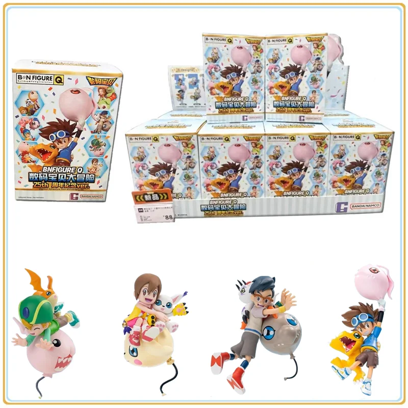 Оригинальный воздушный шар BANDAI Digimon Adventure 25th Anniversary, серия приключений, слепая коробка Yagami Taic, детство, аниме, игрушки с персонажами