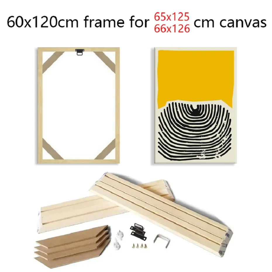60x120 См Деревянная Рамка Для Печати На Холсте 65x125 См Набор Рам Для Рисования Для Алмазной Живописи Настенный Декор Совре...