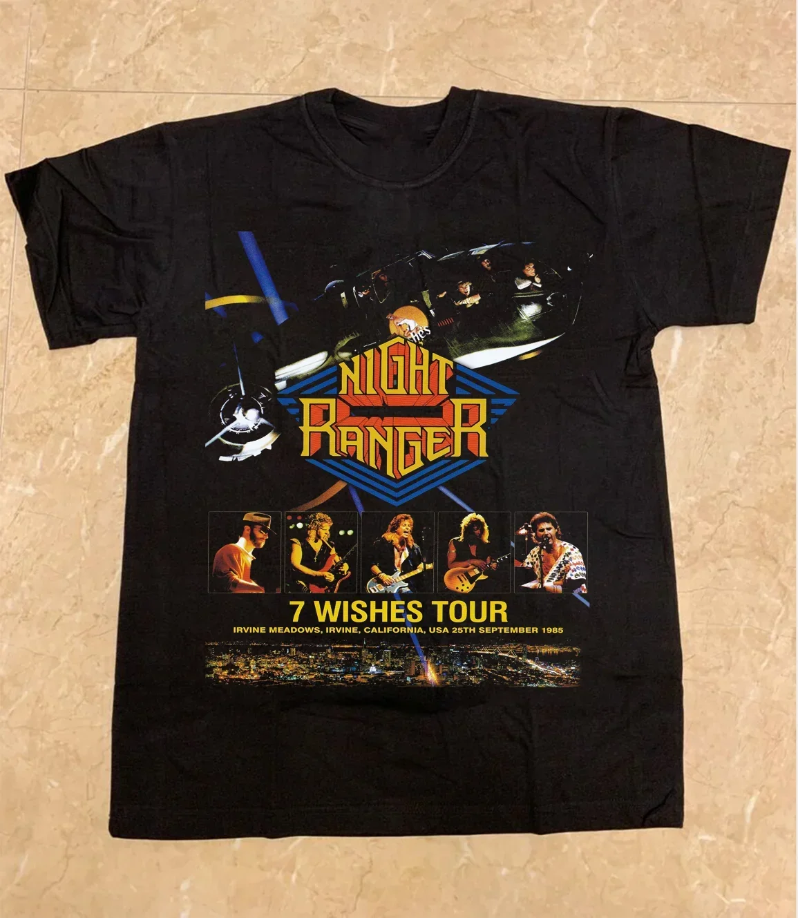 Фото Ночной рейнджер Band Tour 1984 подарок для футболки веера от S до 5XL TMB2367 №2