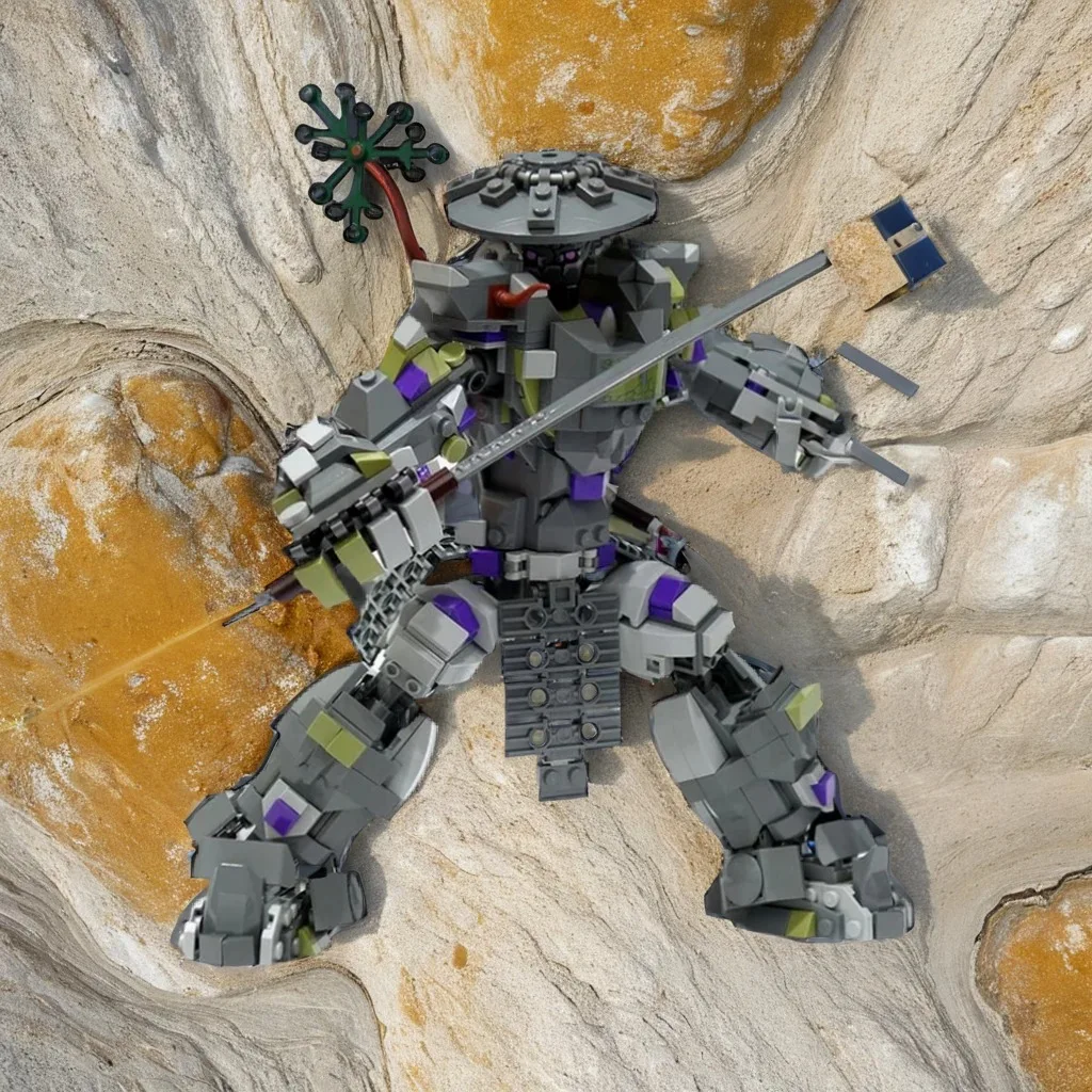 612 шт. Oni Titanes Mod Titanesfalles Mech индивидуальный боевой робот MOC DIY образовательная модель строительные блоки игрушки на день рождения подарок