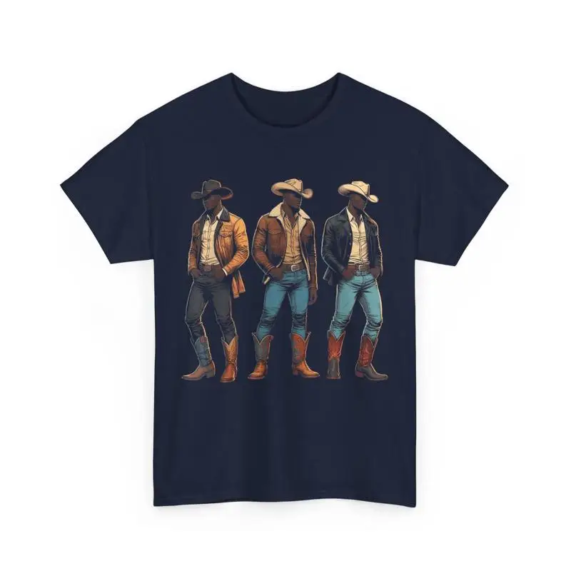 Футболка African American Cowboys Country Western Rodeo Black Cowboy