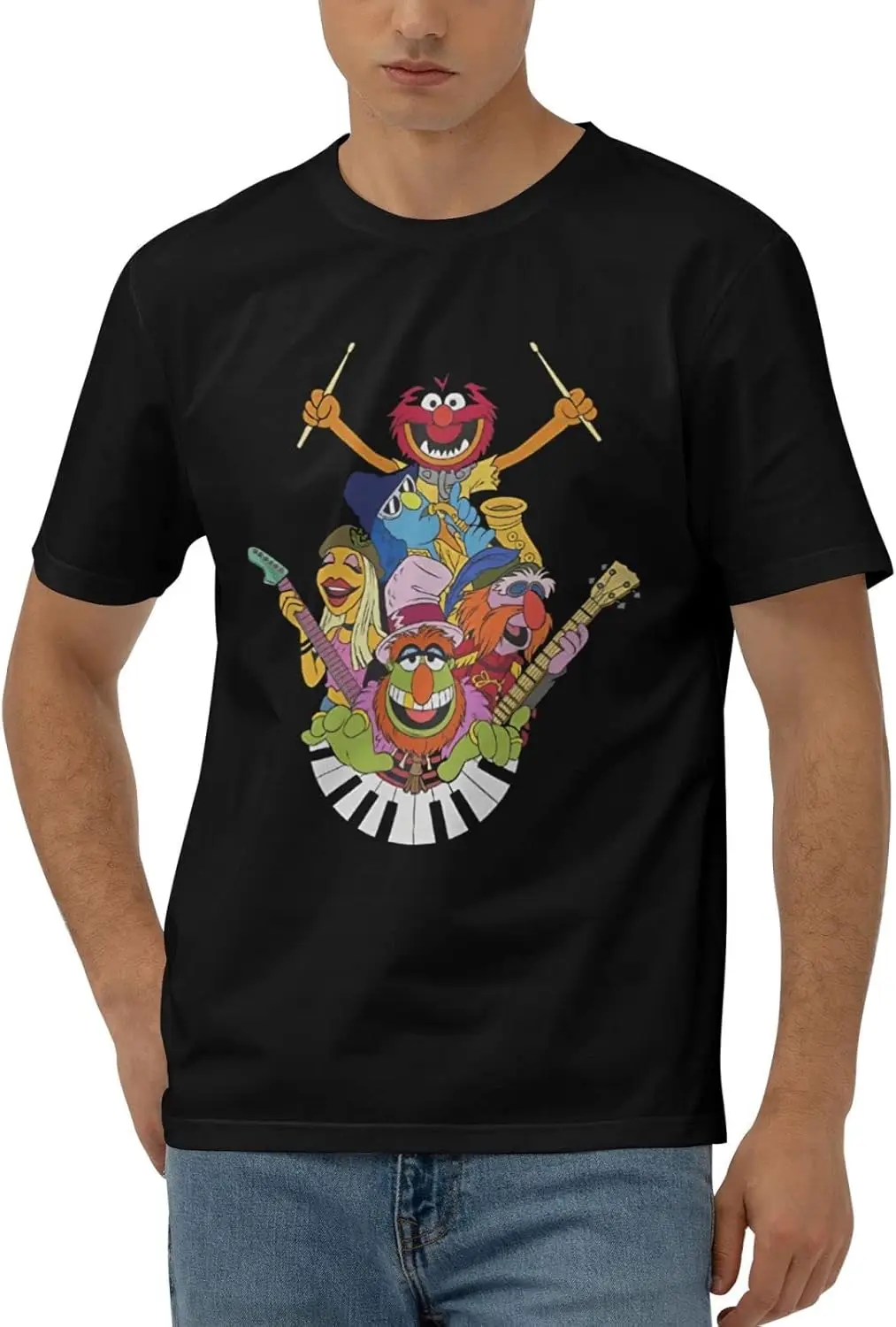 Футболки Dr Rock Teeth and The Music Electric Band Mayhem для молодежи и взрослых, мужские хлопковые футболки с короткими рукавами для подростков