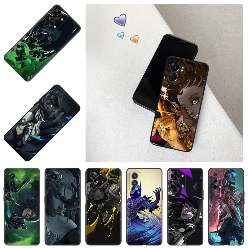Чехлы для телефона OnePlus Nord CE 3 2 Lite 5G N100 N30 N20 N10 ACE 11 10 Pro 9 8 7 7T 8T Valorant Game, Мягкий противоударный чехол