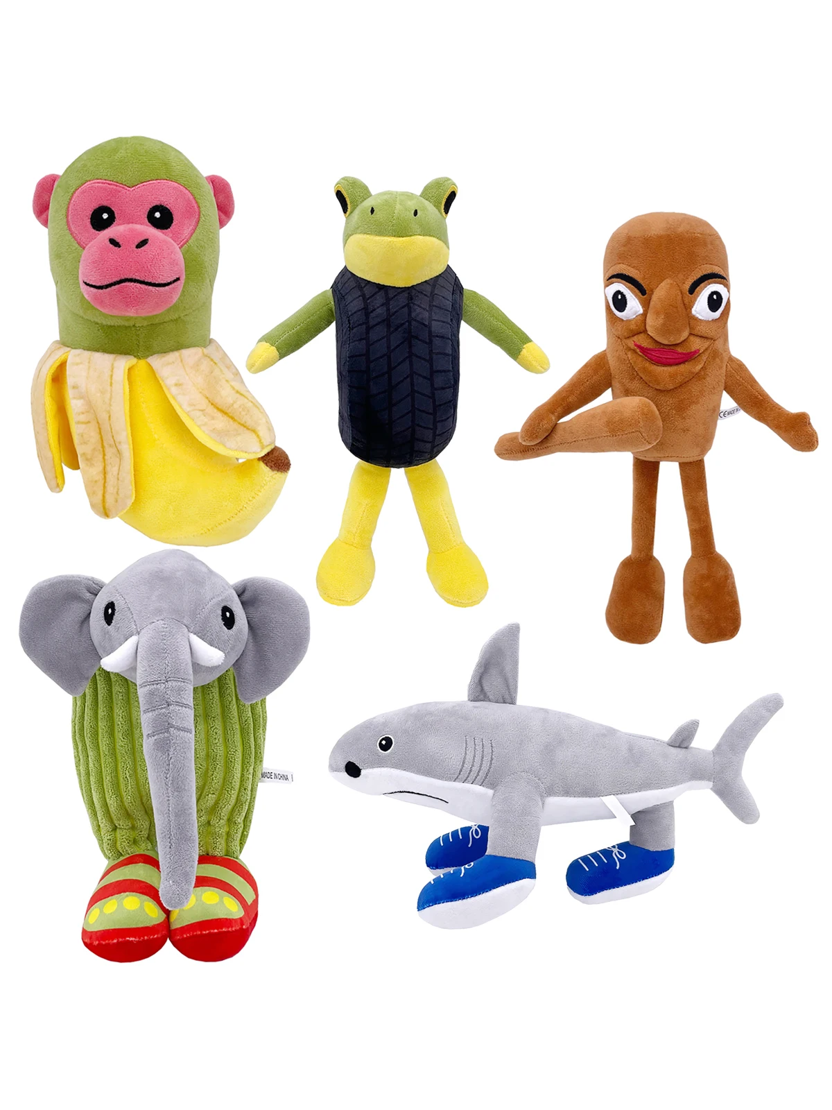 Brainrot Italiano Tung Tung Sahur Tralalelo Shimpanzini Bananini Peluche Suave Muñeco Regalo Fiesta Favores Tralala Peluches