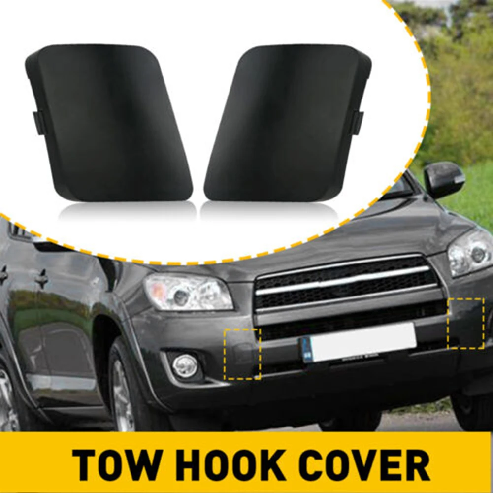 Фото Крышка фаркопа 53286-42931 ABS пластик 1 пара 53285-42930 ACA33 бампер для TOYOTA RAV4 2006-2008 левый и правый №2