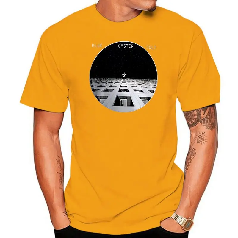 New BOC BLUE OYSTER CULT Album Men's Black T-shirt Size S-3XL Hip Hop  Clothing Cotton Short Sleeve T Shirt top tee