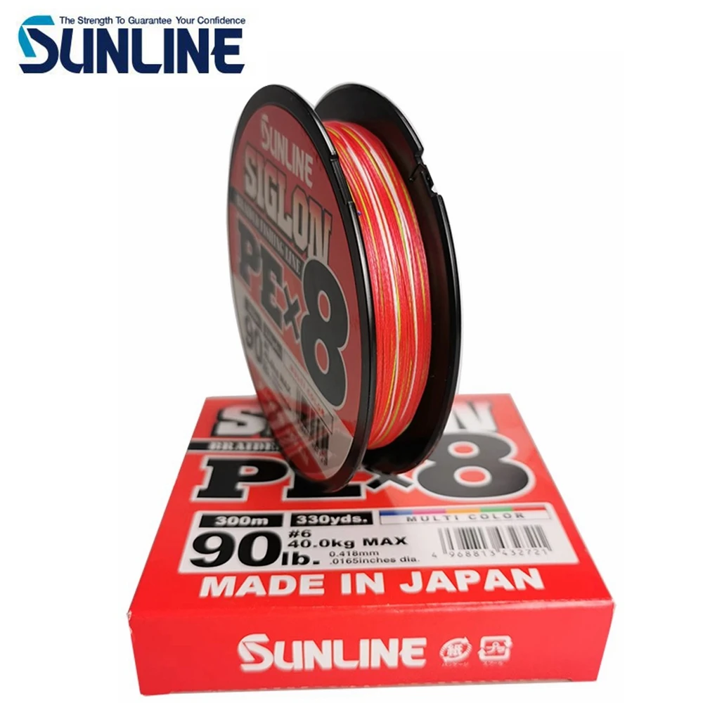 Фото Оригинальная леска SUNLINE SIGLON X8, 150 м/300 м, 10LB-100LB, зеленая/синяя/многоцветная полиэтиленовая леска, японская леска №3