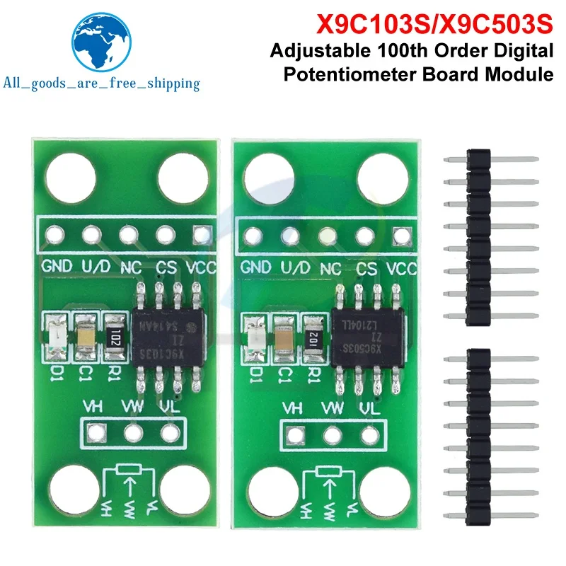 TZT НОВЫЙ модуль цифрового потенциометра X9C103S X9C503S для Arduino
