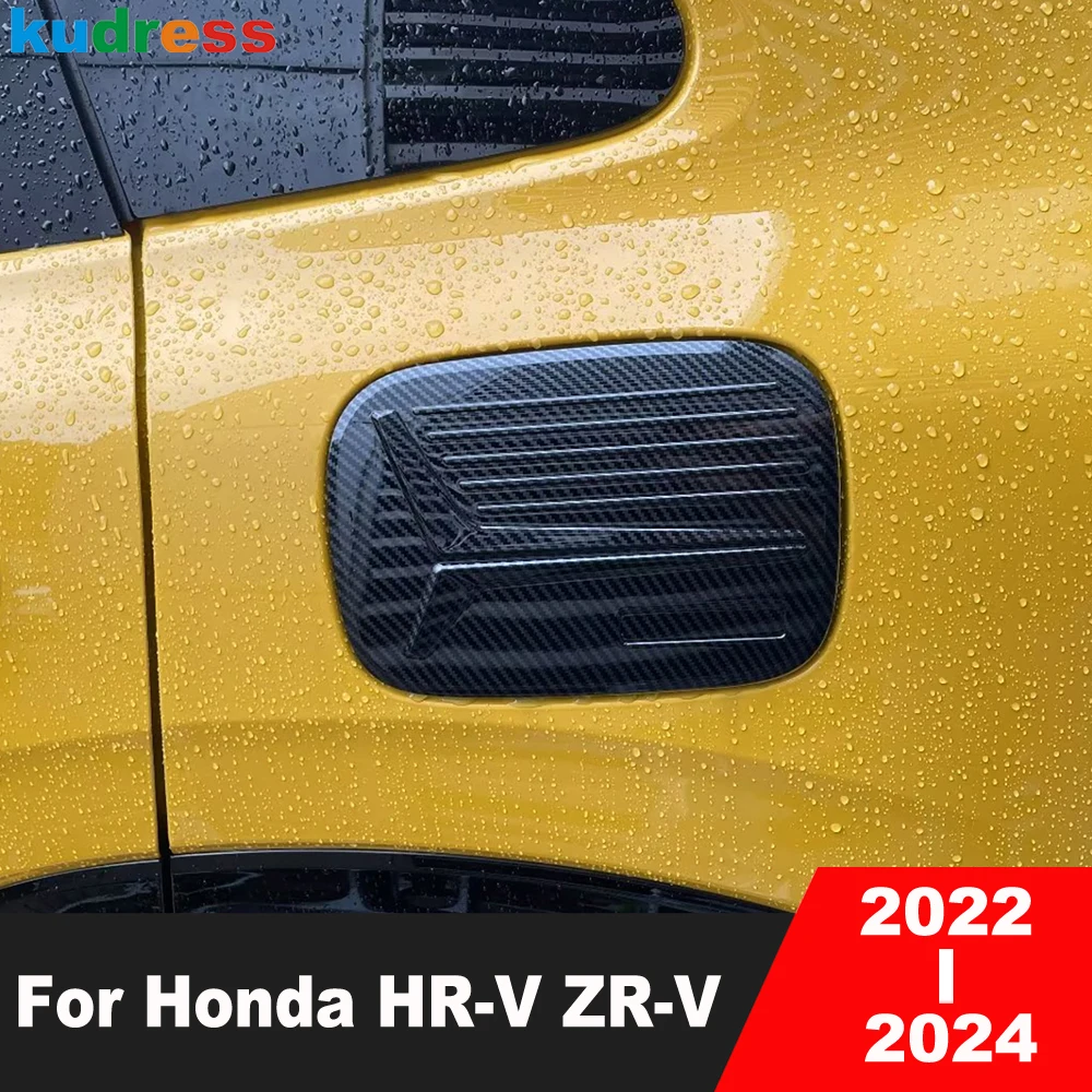 Фото Для Honda HR-V 2023 2024 ZR-V 2022 2023 2024 автомобильный бензобак из углеродного волокна, крышка бака, накладка на масло, бензин, крышки, аксессуары №2