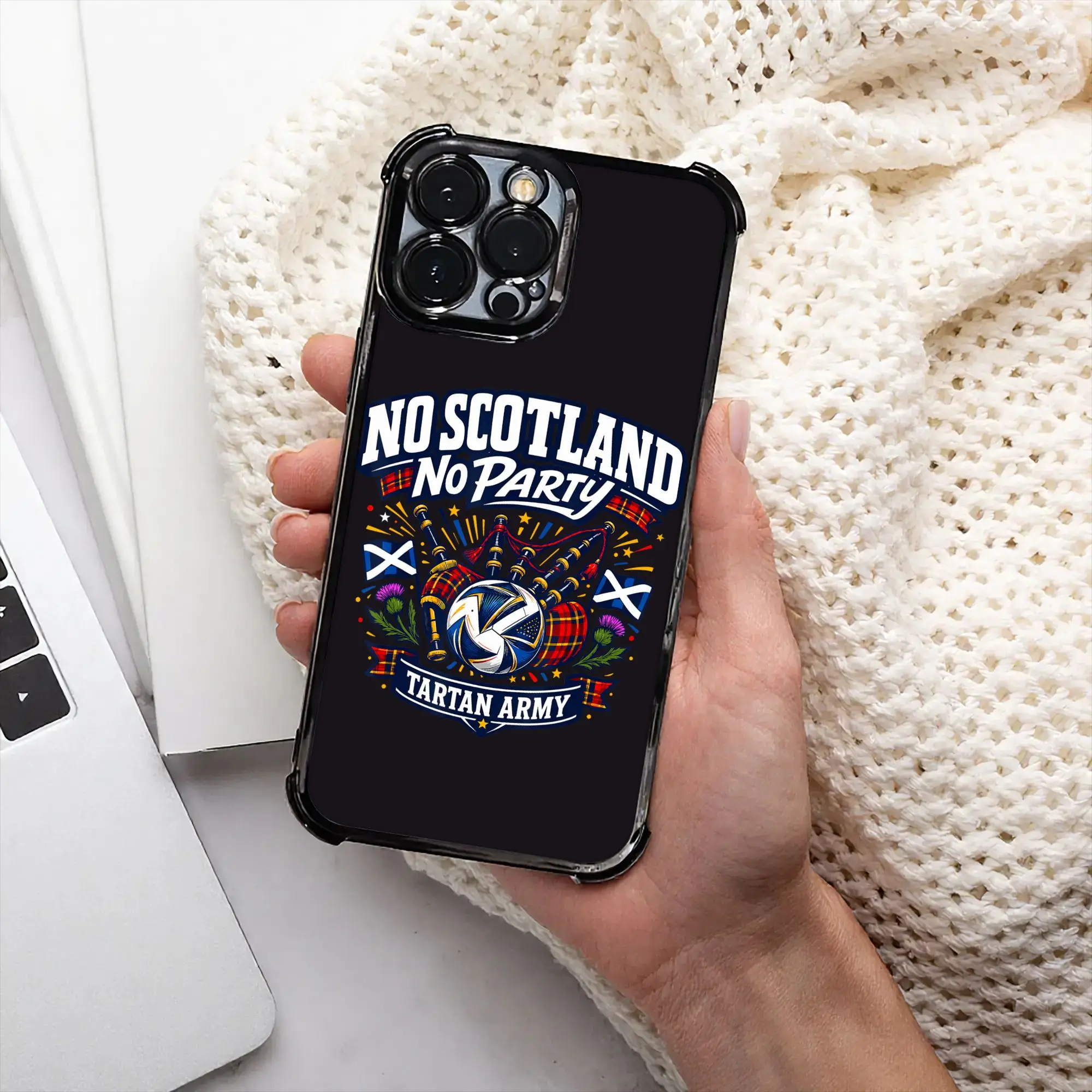 Официальный чехол для телефона «No Scotland No Party» с гальваническим покрытием для iPhone различных моделей