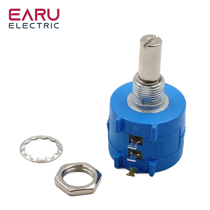Фото 10 шт./Партия DIY 3590S-2-103L 3590S 10K Ом точный многооборотный проволочный потенциометр 10 колец поворотный резистор №3
