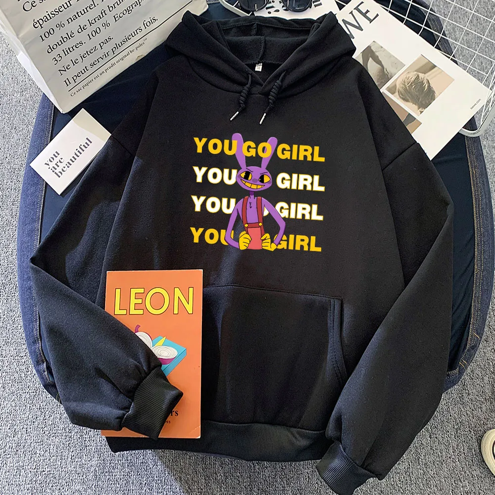 Удивительные цирковые толстовки, толстовка с надписью You Go Girl, зимний флисовый удобный женский топ