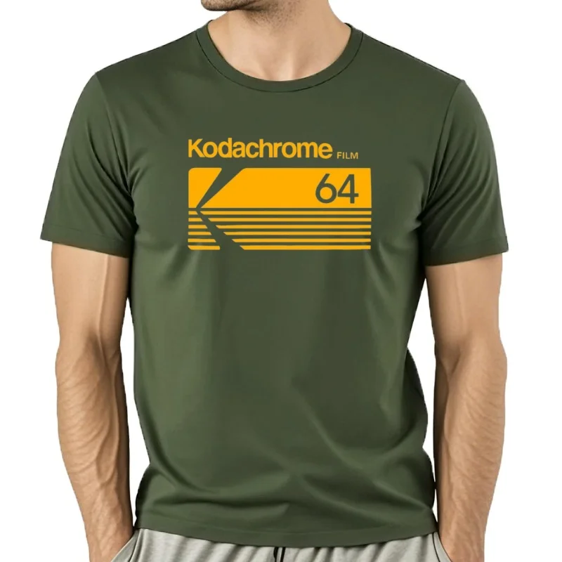 Фото Футболка мужская для мужчин, estival и à la mode, с логотипом Kooddak Kodachrome №3