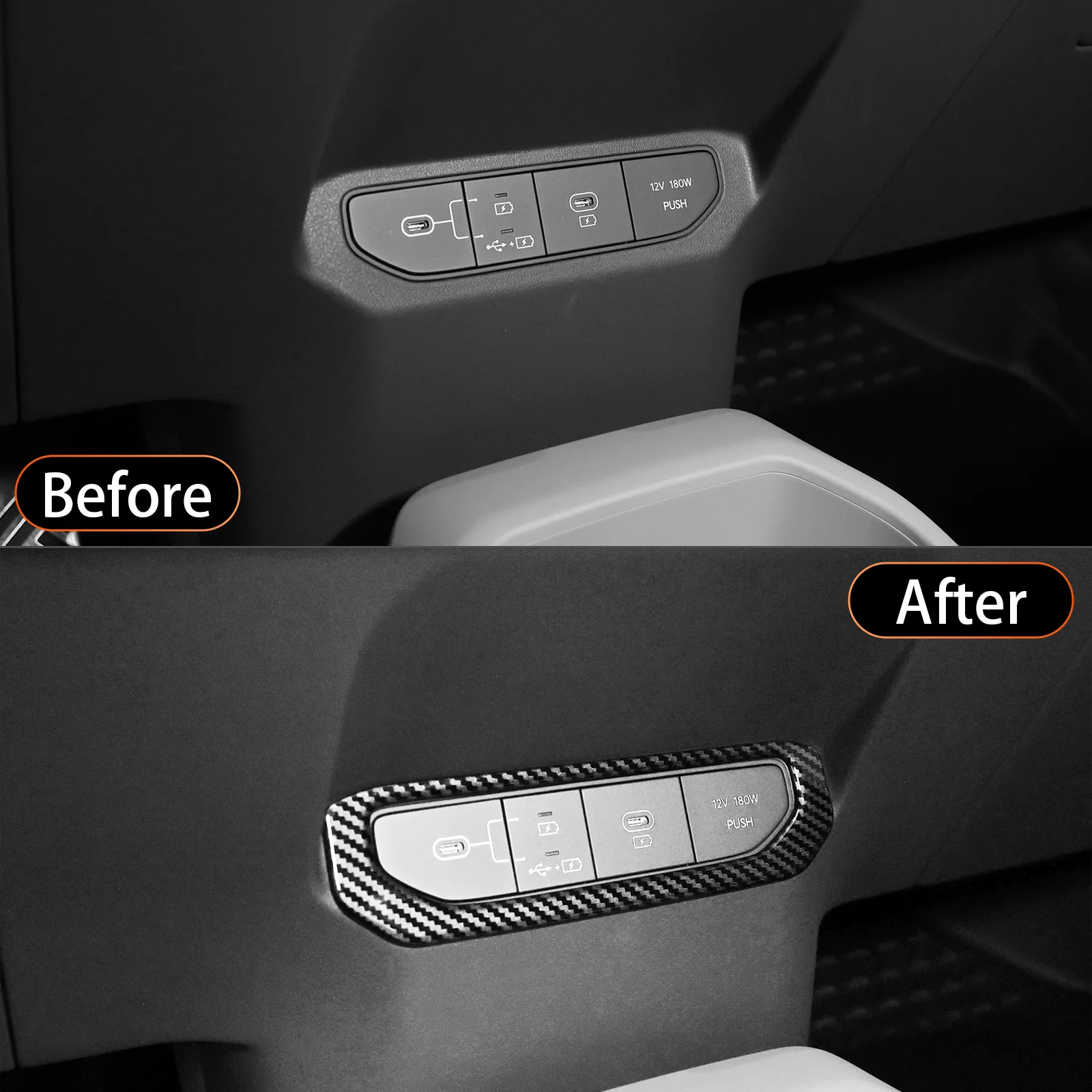 Фото Центральная консоль для Kia EV3 с USB-портом для зарядки №4