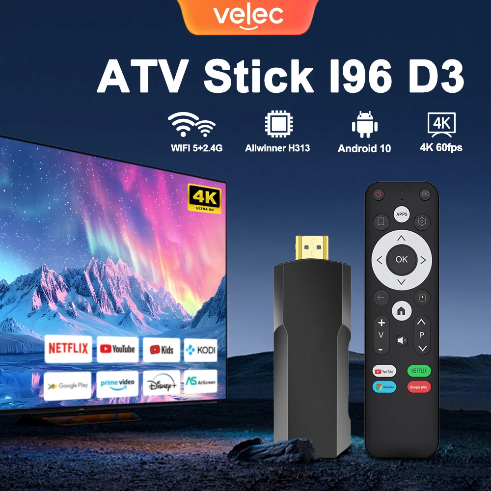 Четырехъядерный процессор Allwinner H313 Android 10 TV Stick Cortex A53 для портативных телефонов YouTube NETFLIX Smart TV Bo...