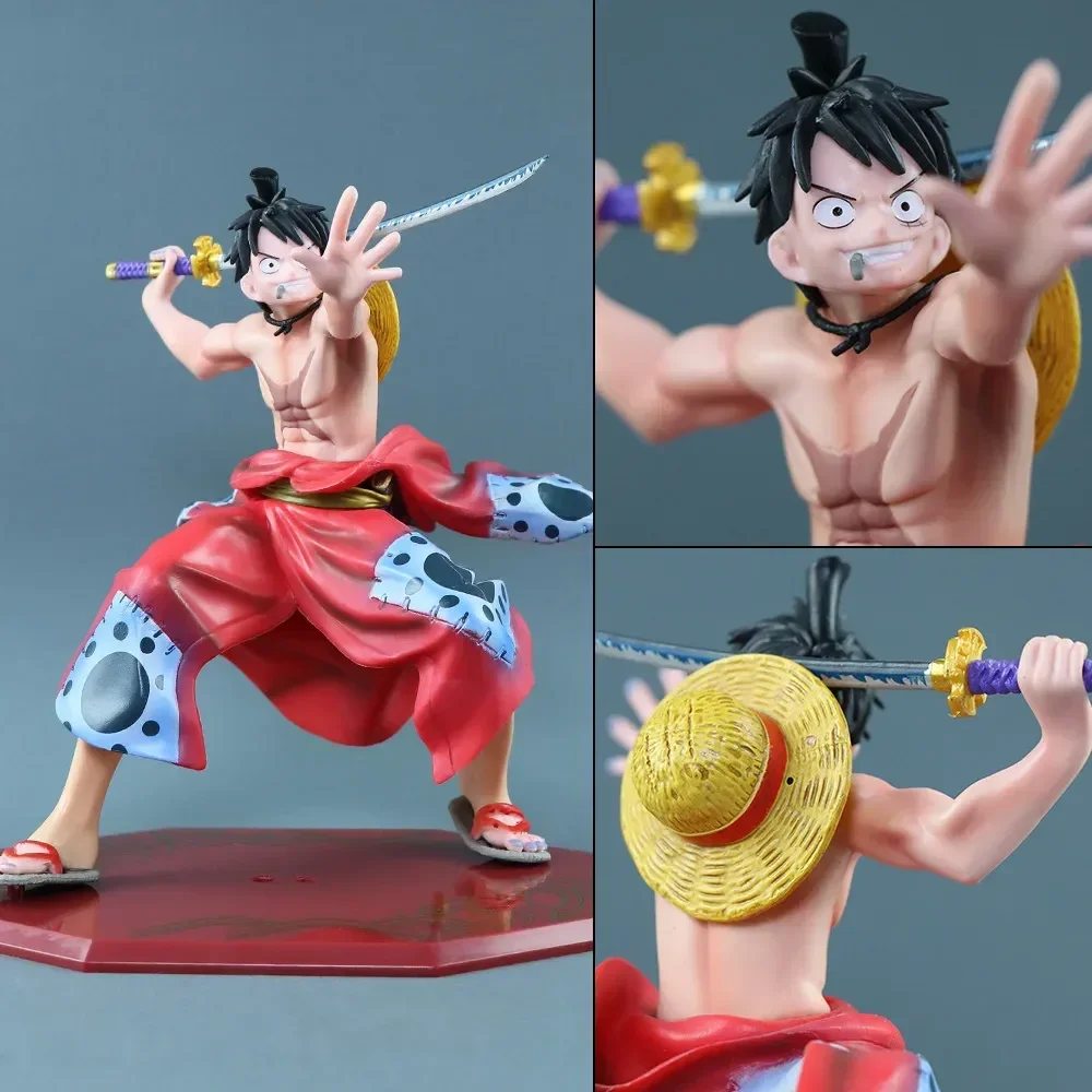 18 см аниме One Piece Mh Pop экшн-фигурка Luffy Warrior Ver детские игрушки модель орнаменты Орнамент Рождественские подарки