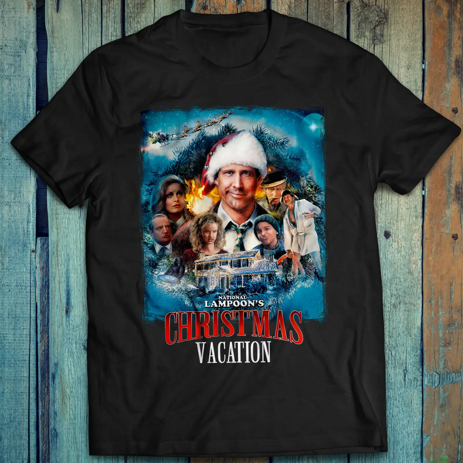 Классическая футболка Clark Griswold Family с национальными рождественскими каникулами Lampoon