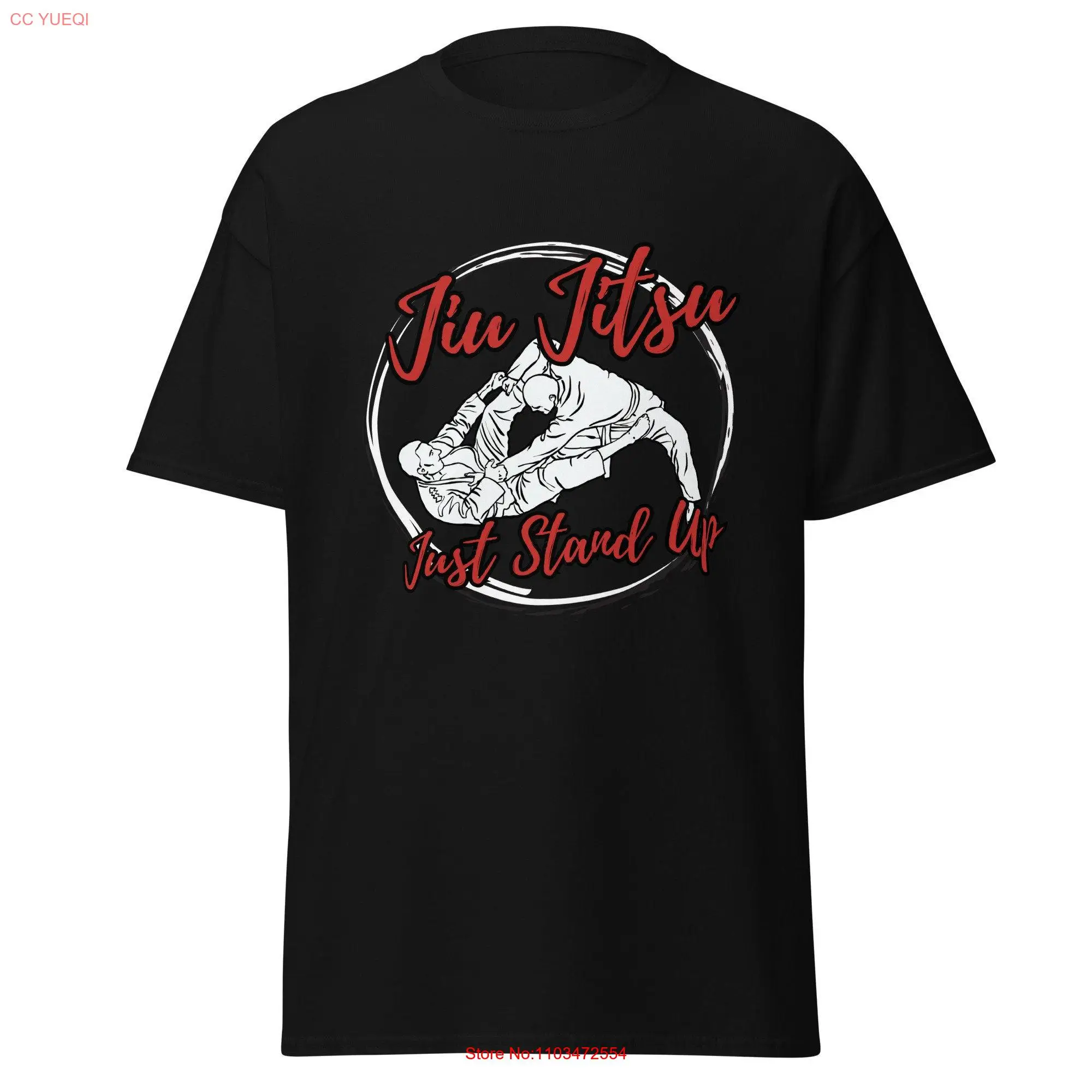 Мужская футболка для джиу-джитсу Just Stand Up, забавная бразильская футболка с длинными или короткими рукавами