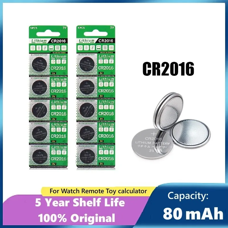 CR2016 батарейные элементы cr2016, батарейка таблеточного типа DL2016 BR2016 DL2016 LM2016 3V CR 2016, батарейки для часов с дистанционным управлением