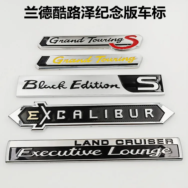 Фото 60-летие GRAND TOURING GTS S Black White Edition EXCALIBUR Багажник на крыло Задняя наклейка Эмблема Значок Наклейка №2