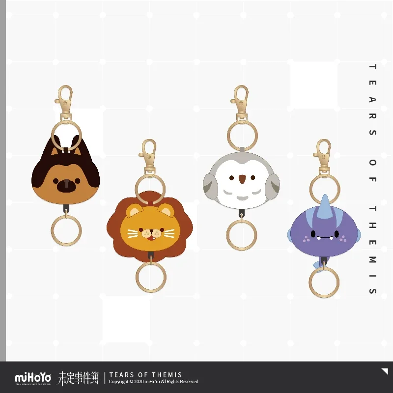 Официальная аниме-игра «Слезы Фемиды» Kawaii Animal Series, брелок для косплея, рюкзак для фанатов мультфильмов, подвеска, сумка, брелок для ключей, декор, подарки