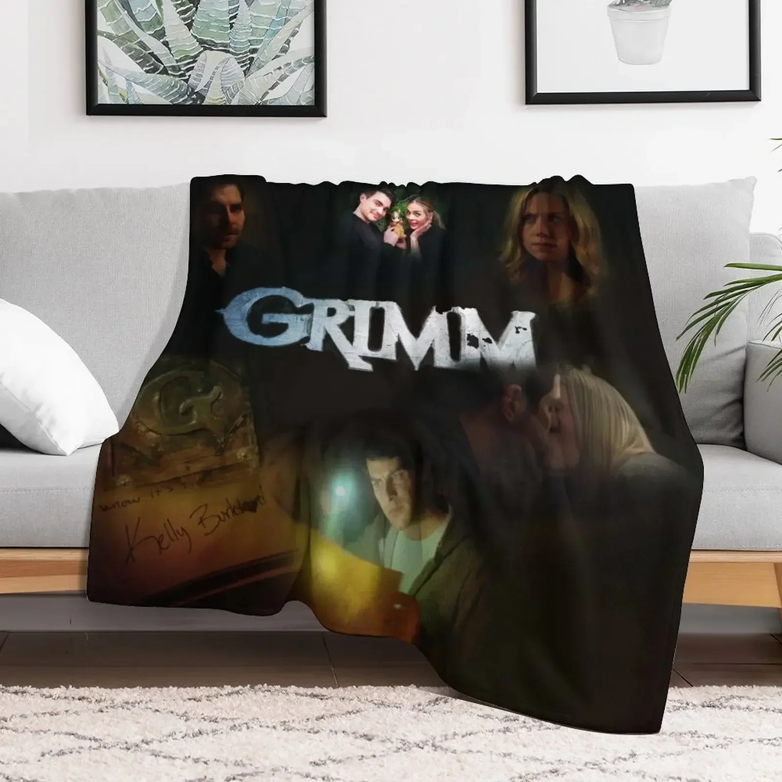 Одеяло Grimm- Nick and Adalind, одеяла для детской кроватки, клетчатые идеи подарков на День святого Валентина, одеяла