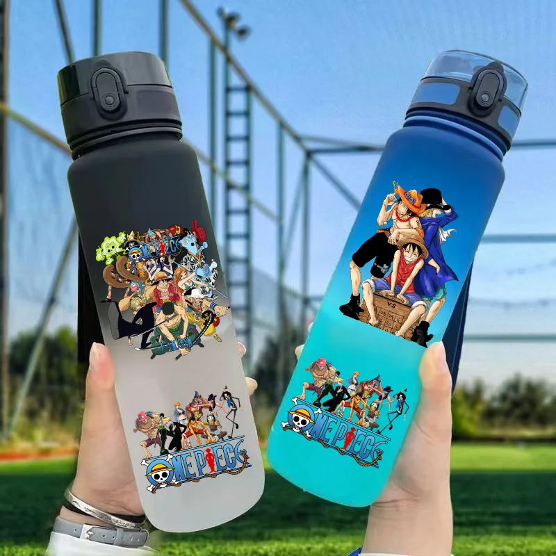 1000 мл аниме ONE PIECE Monkey D. Luffy Roronoa Zoro Portgas·D· Ace Nico Robin пластиковая чашка для воды бутылка подарки для детей