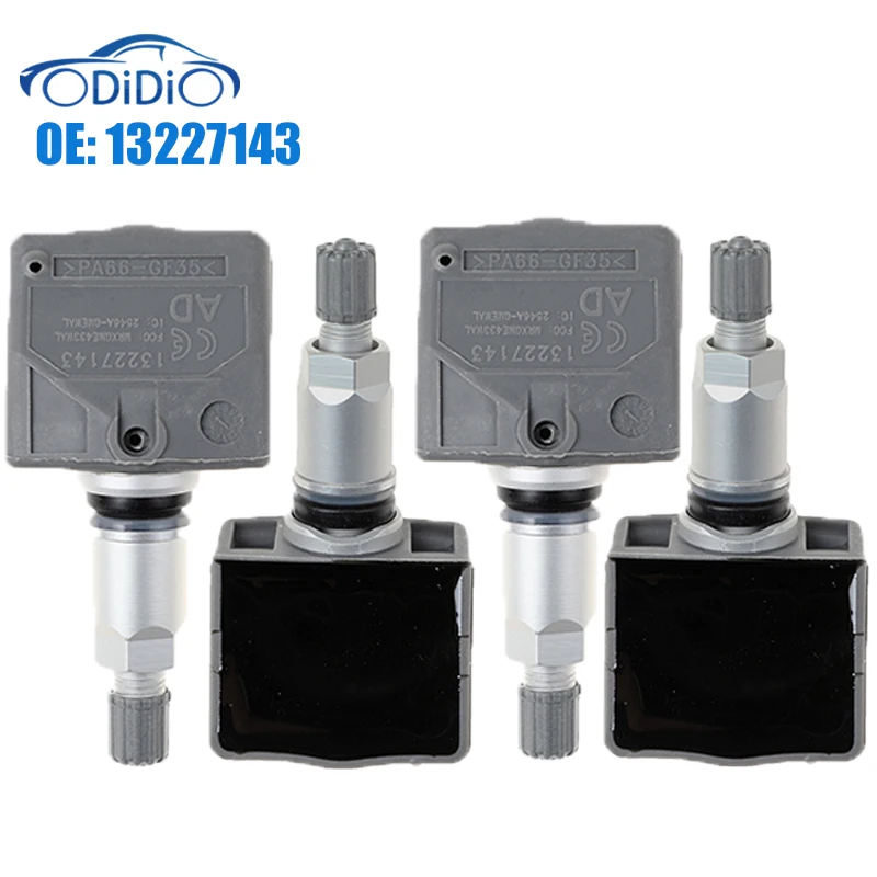 Датчик давления в шинах ODIDIO 433 МГц 13227143 TPMS для GMC Saab 9-3 9-5 Chevrolet Volt Lotus открывает