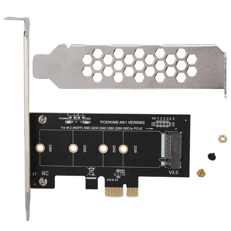 Карта адаптера NVME PCIE3.0 1X SSD-конвертер, быстрое расширение для NVME 2230 2242 2260 SSD