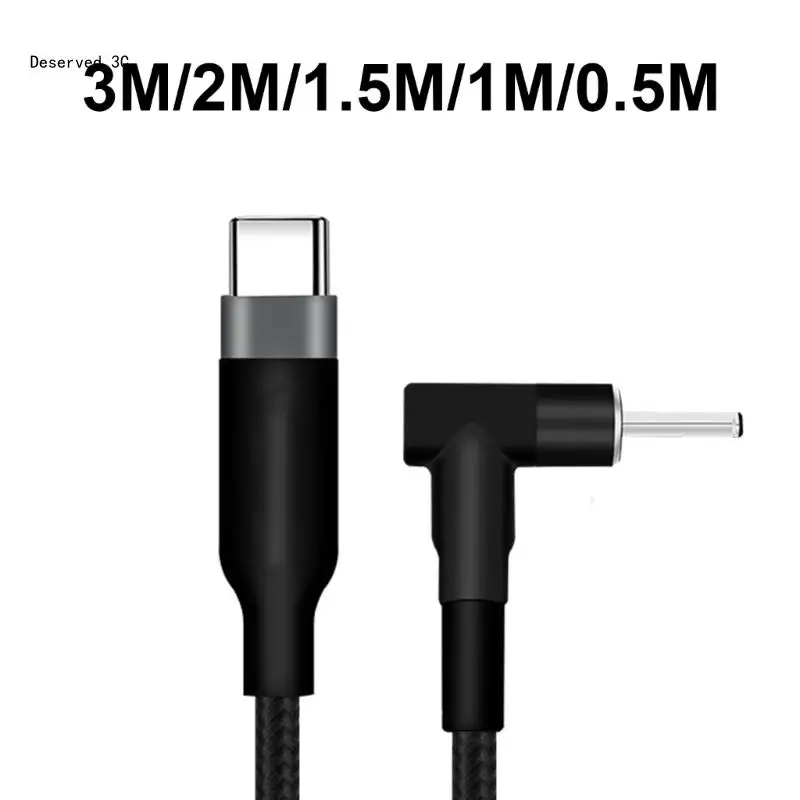 Шнур для зарядки ноутбука USB C — DC4.0x1,35 мм Интерфейсы Зарядный кабель Гибкая плетеная ткань 0 5 5 2 3 0 м