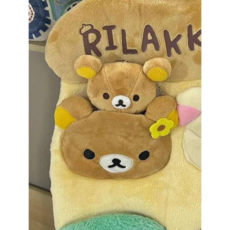 Фото Umari Cute Bear Organizes Ежемесячная карманная сумка для хранения Маленькая и портативная лесная общежития Сахар Расслабленный медведь Kk Настенная подвеска №4